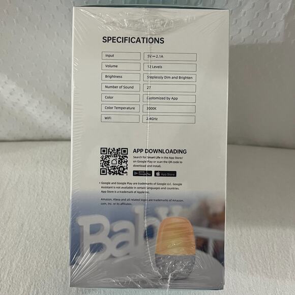 Baby/Kids Multicolor Night Light/27 Sounds (Alexa/Google Voice/SmartLife App) - Picture 7 of 7